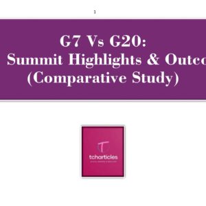 G7 Vs G20 2021 Summit Outcomes: Comparative Study