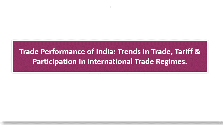 Download India trade PPT, India export to GDP ratio, India export-import data 2015–2022, India FDI and trade overview, India foreign trade presentation, India merchandise & services trade report, India trade analysis PPT, India trade performance presentation, Trade policy analysis India